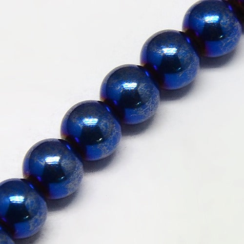 127 3mm Synthetic Hematite Beads Electroplate Non-magnetic, Colors Copper, Golden, Rainbow