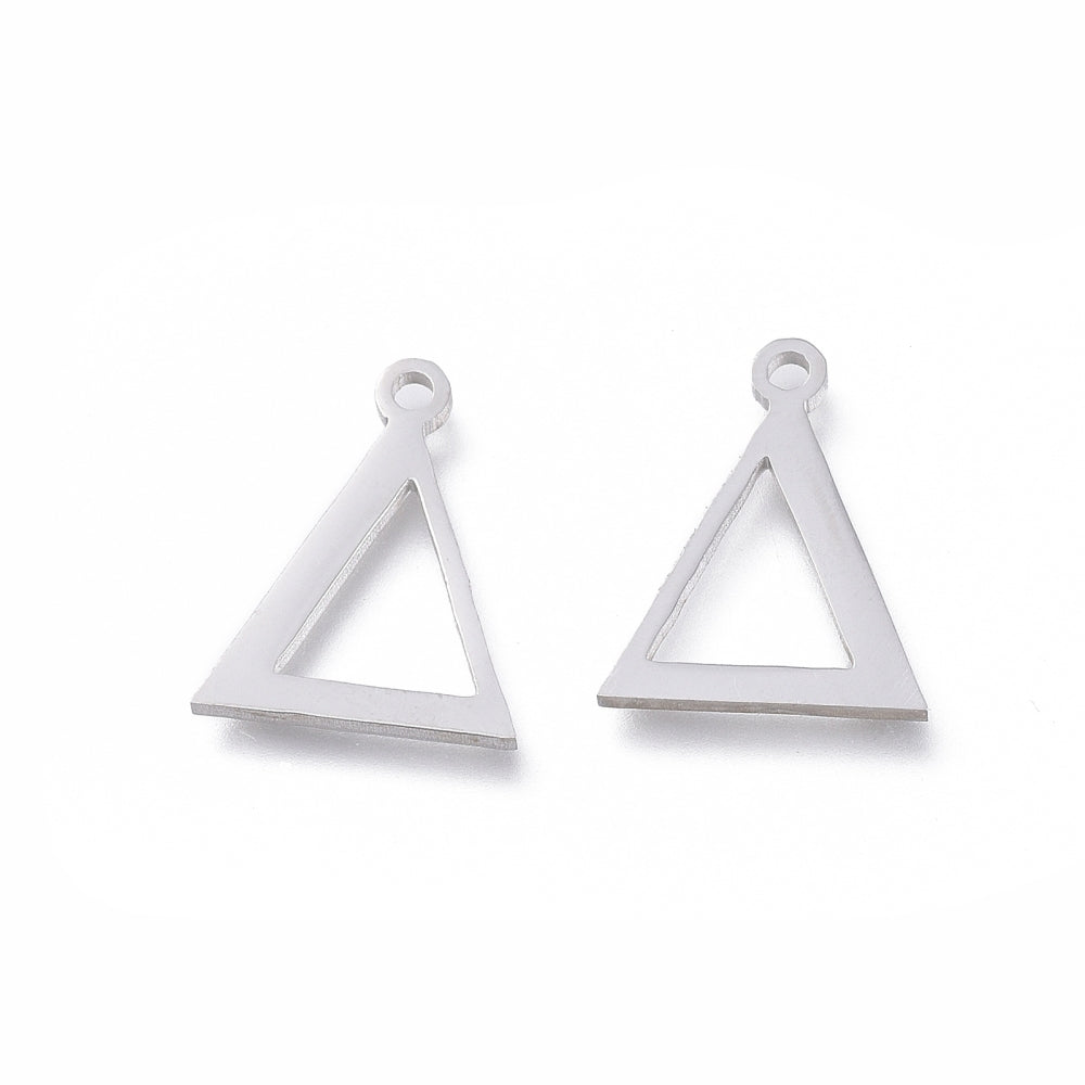 Delta Greek Charms Stainless Steel, Greek Alphabet Charms