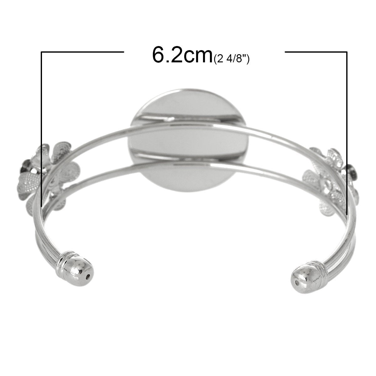 3 Bangle Bracelet Fits 25mm Cabochon Settings