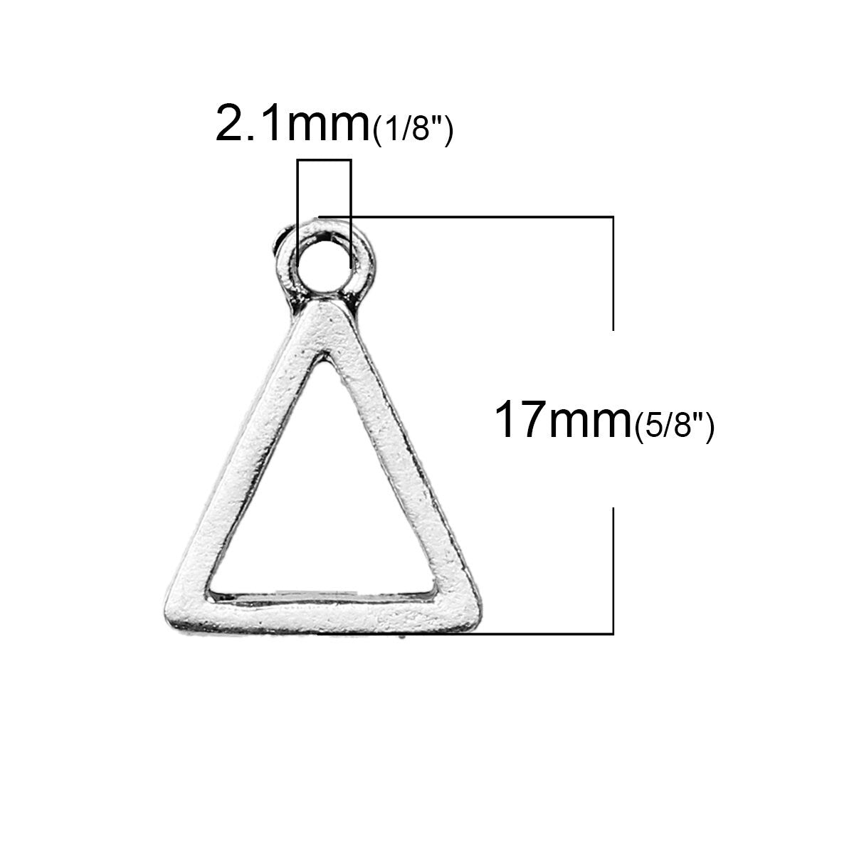 10 Triangle Earring Components, Geometric Earring Findings