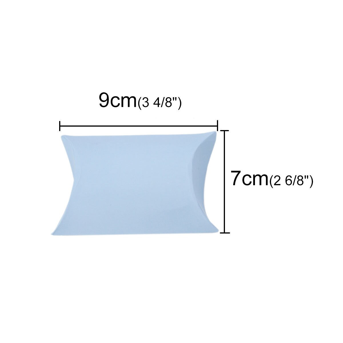 Blue Pillow Boxes, Candy Boxes, Favor Boxes 9cm x 7cm