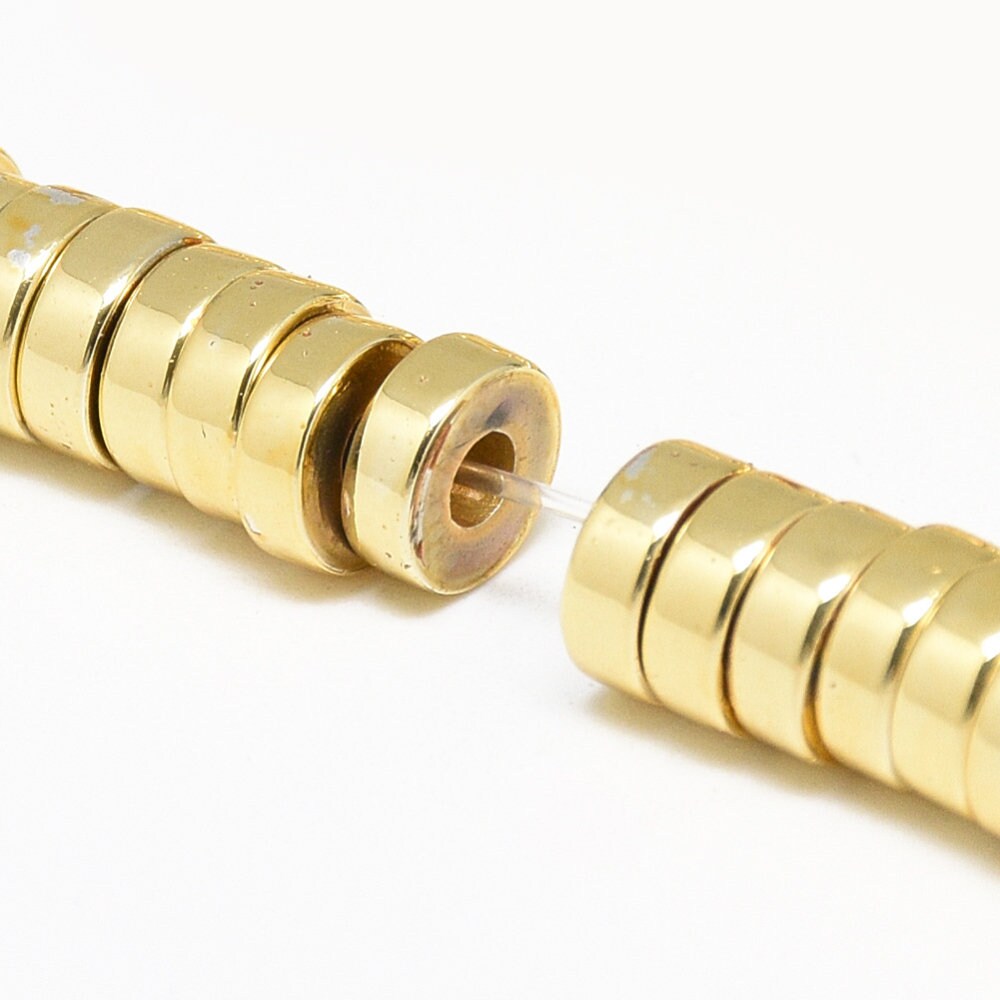 Heishi Beads Synthetic Hematite Electroplate Non-magnetic