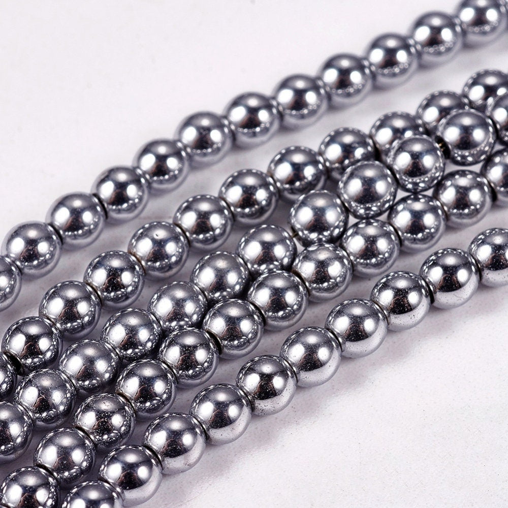 127 3mm Synthetic Hematite Beads Electroplate Non-magnetic, Colors Copper, Golden, Rainbow