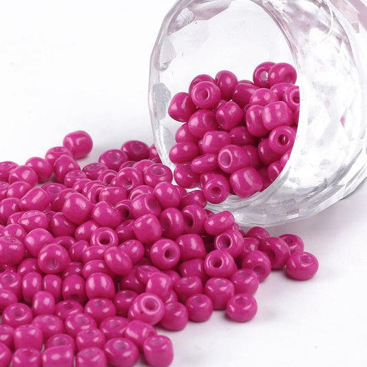 Pink Seed Beads 6/0 110 grams