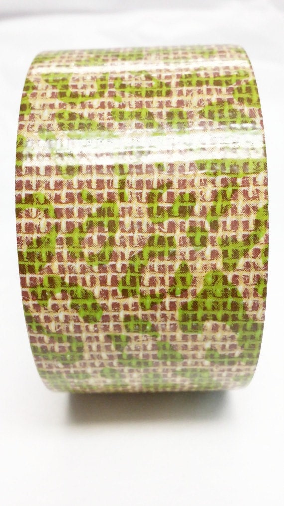 Cheetah print duct tape, scrapbook supplies, decorative duct tape, lime green burlap print duct tape, duct tape wallet, duct tape roll