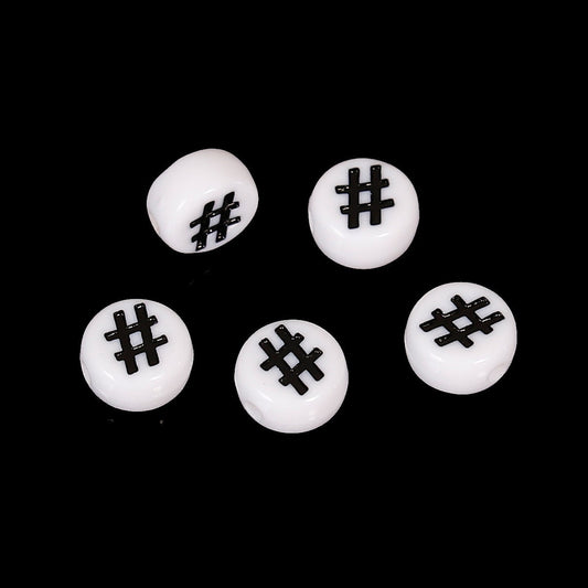 Hashtag Alphabet Beads, 5858, 326a