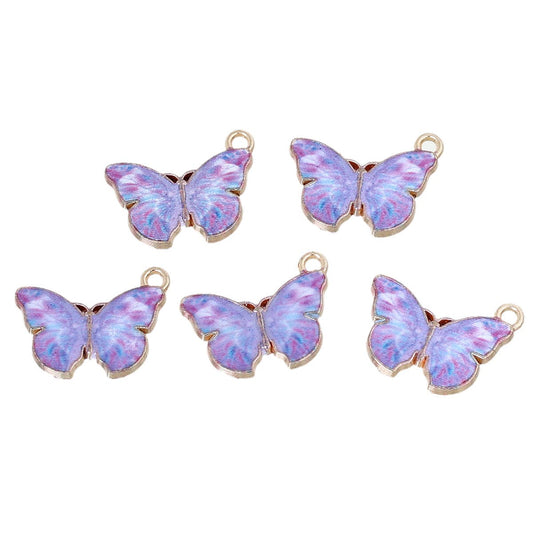 10 Butterfly charms 20mm x 15mm