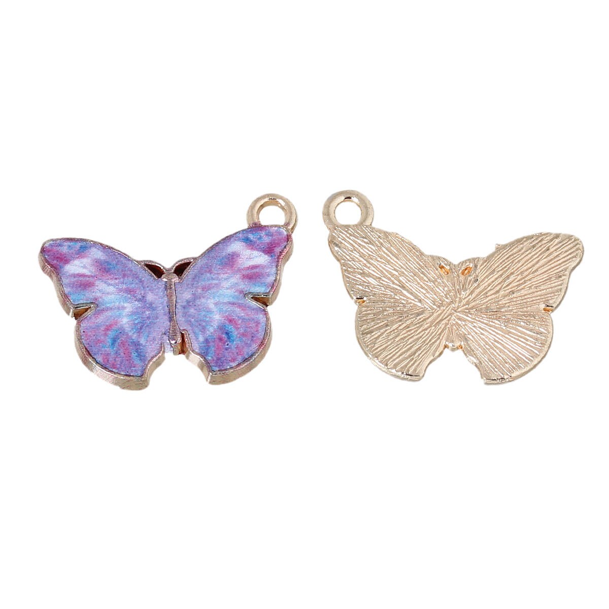 10 Butterfly charms 20mm x 15mm