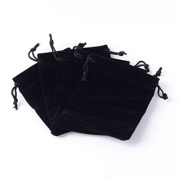 Black Velvet Pouches 12cm x 10cm