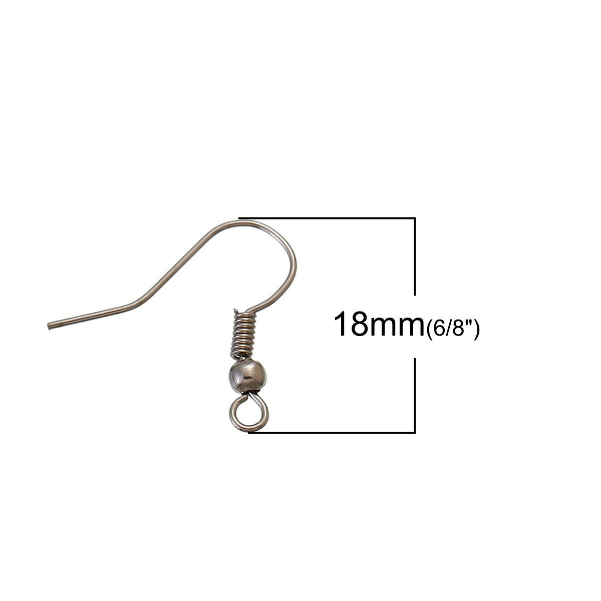 125 Pair Earrings Hooks Assorted Colors, Rose Gold, Silver, Gold, Antique Silver, Antique Bronze