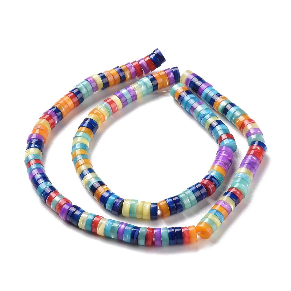 6mm Heishi Beads, Trochus Shell
