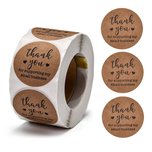 25mm Thank you for supporting my small business adhesive labels