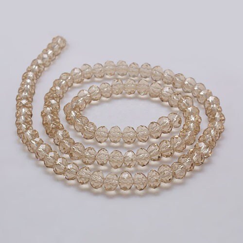 Brown Rondelle Beads 8mm 6mm