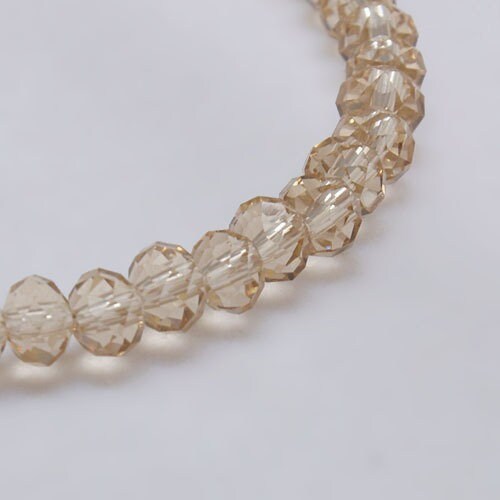 Brown Rondelle Beads 8mm 6mm