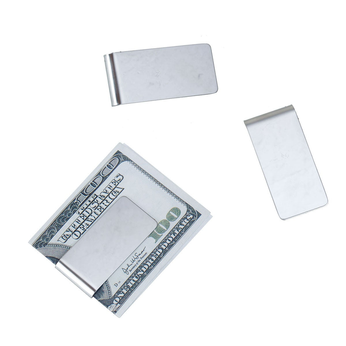 5 Money Clips Stainless Steel, Money Clip Blank