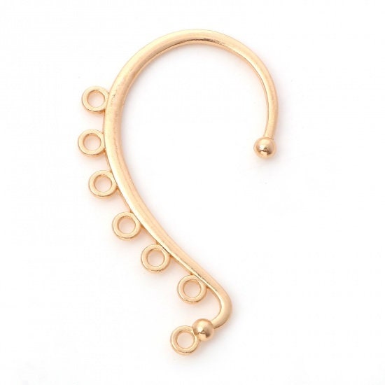 Silver Ear Climber, Gold Ear Cuff, Left Ear Cuff, Right Ear Cuff, Rose Gold Ear Cuff, Jewelry Supplies